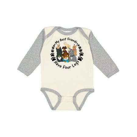 Inktastic My Best Friends Have 4 Legs with Cute Dog Family Gift Baby Boy or Baby Girl Long Sleeve Bodysuit
Inktastic My Best Friends Have 4 Legs with Cute Dog Family Gift Baby Boy or Baby Girl Long Sleeve Bodysuit