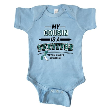 Inktastic My Cousin is a Survivor Cervical Cancer Awareness Gift Baby Boy or Baby Girl Bodysuit
Inktastic My Cousin is a Survivor Cervical Cancer Awareness Gift Baby Boy or Baby Girl Bodysuit
