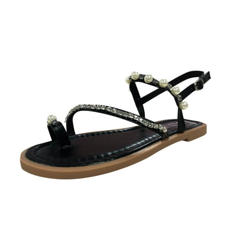 Aompmsdx Fashion Spring And Summer Women Sandals Solid Color Pearl Rhinestone Set Toe Roman Stylewoman Shoes
Aompmsdx Fashion Spring And Summer Women Sandals Solid Color Pearl Rhinestone Set Toe Roman Stylewoman Shoes