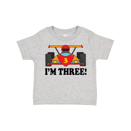 Inktastic Race Car 3rd Birthday Gift Toddler Boy Girl T-Shirt
