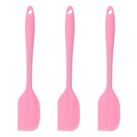 The Silicone Kitchen 3-Piece Silicone Spatula Set Pink