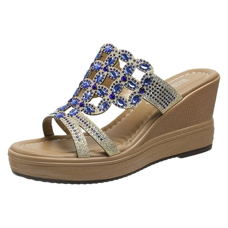 aDJFDGT Women Sandals Comfortable Platform Women s Slope High Heel Sandals Lightweight Diamond Sandals
aDJFDGT Women Sandals Comfortable Platform Women s Slope High Heel Sandals Lightweight Diamond Sandals
