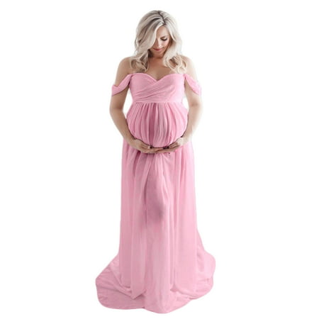ZNU Women s Maternity Off Shoulder Lace Maxi Dress Solid Color Long Gown Dresses Photography Prop Clothes
ZNU Women s Maternity Off Shoulder Lace Maxi Dress Solid Color Long Gown Dresses Photography Prop Clothes
