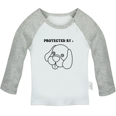iDzn Protected by Dog Funny T shirt For Baby Newborn Babies T-shirts Infant Tops 0-24M Kids Graphic Tees Clothing (Long Gray Raglan T-shirt 12-18 Months)
iDzn Protected by Dog Funny T shirt For Baby Newborn Babies T-shirts Infant Tops 0-24M Kids Graphic Tees Clothing (Long Gray Raglan T-shirt 12-18 Months)