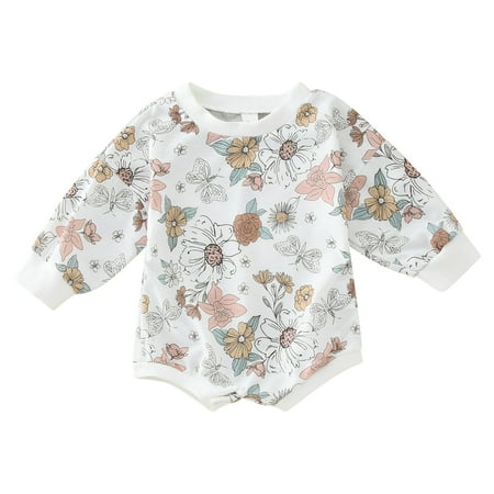 crtigd 18 Months Girl Dress Baby Boy Girl Fall Clothes Crew Neck Sweatshirt Floral Flowers Romper Long Sleeve Bodysuit Cute Outfits
crtigd 18 Months Girl Dress Baby Boy Girl Fall Clothes Crew Neck Sweatshirt Floral Flowers Romper Long Sleeve Bodysuit Cute Outfits