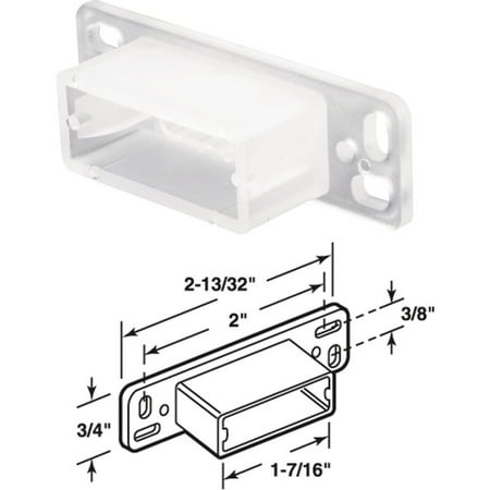Prime-Line 2-13-32 x 1-7-16 Side Track Socket (2-Pack) R 7145 R 7145 205583