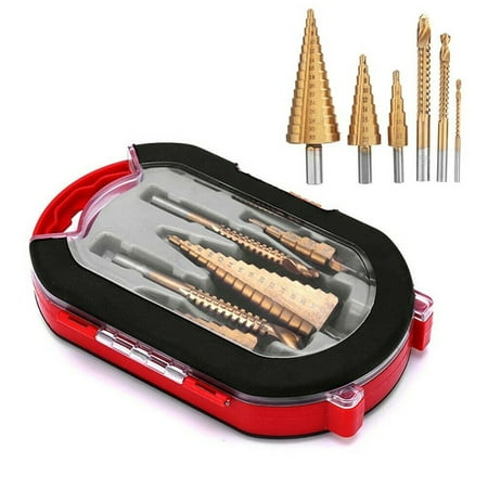 (opp bag) 6Pcs HSS Titanium 4-12/20/32mm Step Drill Bit Set +3/6/8 Saw Drill Hole Cutter
(opp bag) 6Pcs HSS Titanium 4-12/20/32mm Step Drill Bit Set +3/6/8 Saw Drill Hole Cutter