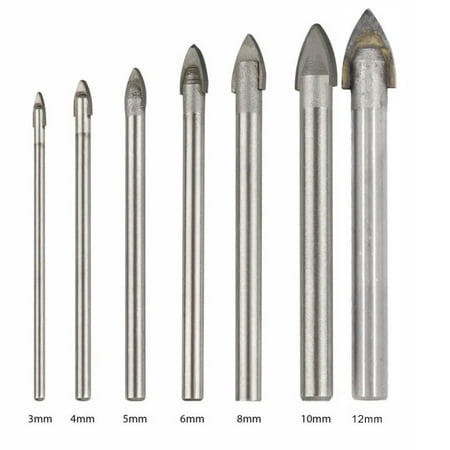 7PCS 3-12mm Drill Bits Set Kit For Drilling Glass Tile Ceramic Plastic Porcelain
7PCS 3-12mm Drill Bits Set Kit For Drilling Glass Tile Ceramic Plastic Porcelain