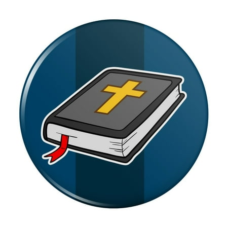 Bible with Cross Christian Religious Kitchen Refrigerator Locker Button Magnet