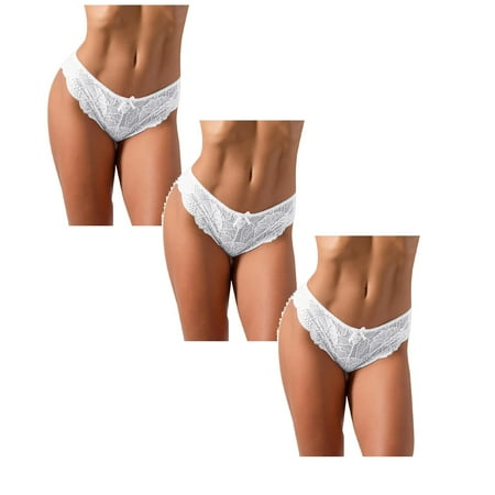 Women Underwear Brief Hot Crochet Lace Lace-up Panty Hollow Out Panties 3PC
Women Underwear Brief Hot Crochet Lace Lace-up Panty Hollow Out Panties 3PC