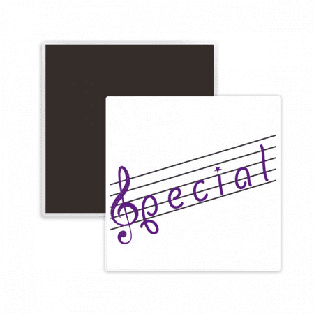 Special Staff Spectrum Musical Symbol Square Ceracs Fridge Magnet Keepsake Memento