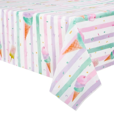 WERNNSAI Ice Cream Party Table Cover - 54” X 108” Disposable Rectangular Plastic Tablecloth Ice Cream and
WERNNSAI Ice Cream Party Table Cover - 54” X 108” Disposable Rectangular Plastic Tablecloth Ice Cream and