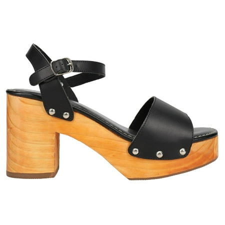 Corkys Womens Country Club Wood Platform Sandals Casual
