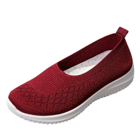Ykohkofe Women Outdoor Mesh Solid Color Sports Shoes Runing Breathable Shoes Sneakers Red 9
Ykohkofe Women Outdoor Mesh Solid Color Sports Shoes Runing Breathable Shoes Sneakers Red 9