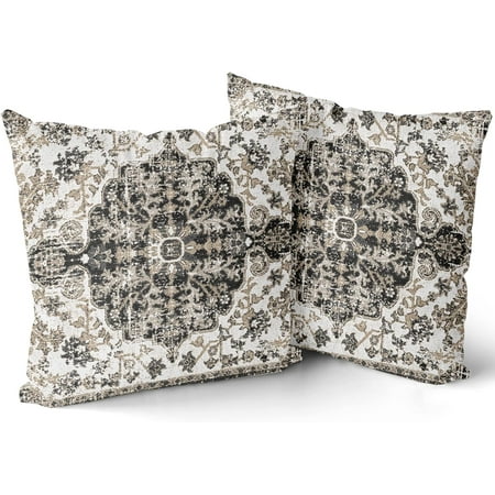 Kawani Black White Grey Ethnic Boho Throw Pillow Covers 16x16 Inch Bohemian Carpet Vintage Gray Floral Decorative Pillows Cases Farmhouse Accent Home Decor For Bedroom Couch Sofa Porch Set Of 2
Kawani Black White Grey Ethnic Boho Throw Pillow Covers 16x16 Inch Bohemian Carpet Vintage Gray Floral Decorative Pillows Cases Farmhouse Accent Home Decor For Bedroom Couch Sofa Porch Set Of 2