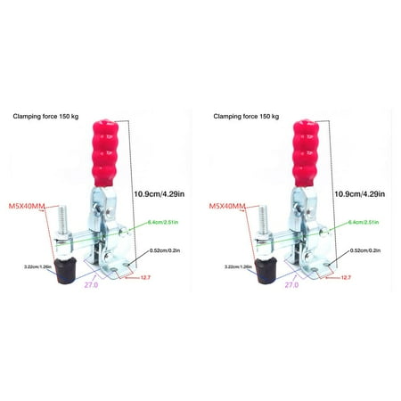 2pcs Vertical Handle Quick Release Toggle Clamp Anti- for slip Horizontal Fixing Clamp Accessory
2pcs Vertical Handle Quick Release Toggle Clamp Anti- for slip Horizontal Fixing Clamp Accessory