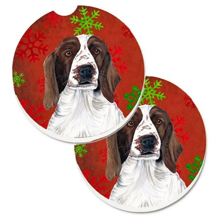 Welsh Springer Spaniel Red & Green Snowflakes Holiday Christmas Set of 2 Cup Holder Car Coaster
Welsh Springer Spaniel Red & Green Snowflakes Holiday Christmas Set of 2 Cup Holder Car Coaster