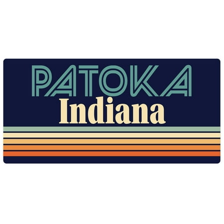 Patoka Indiana 5 x 2.5-Inch Fridge Magnet Retro Design
