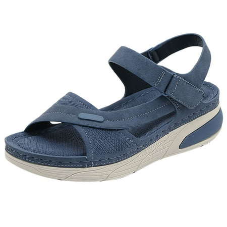 CLZOUD Women s Comfortable Sandals Blue Fashion Spring and Summer Women Sandals Flat Bottom Thick Bottom Non Slip Light Open Toe Breathable Comfortable Casual Style 39
CLZOUD Women s Comfortable Sandals Blue Fashion Spring and Summer Women Sandals Flat Bottom Thick Bottom Non Slip Light Open Toe Breathable Comfortable Casual Style 39
