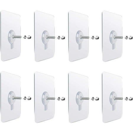 Maozh01 PVC Strong Clear Nail Screw Holder Self Adhesive Wall Hook for Bathroom Kitchen Wall Hanging Ceiling Screw Net Length 10mm
Maozh01 PVC Strong Clear Nail Screw Holder Self Adhesive Wall Hook for Bathroom Kitchen Wall Hanging Ceiling Screw Net Length 10mm
