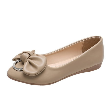 Casual Shoes for Women Ladies Fashion Solid Color Leather Bow Rhinestone Decorative Pump Flat Casual Shoes Women Casual Shoes Pu Khaki 38
Casual Shoes for Women Ladies Fashion Solid Color Leather Bow Rhinestone Decorative Pump Flat Casual Shoes Women Casual Shoes Pu Khaki 38