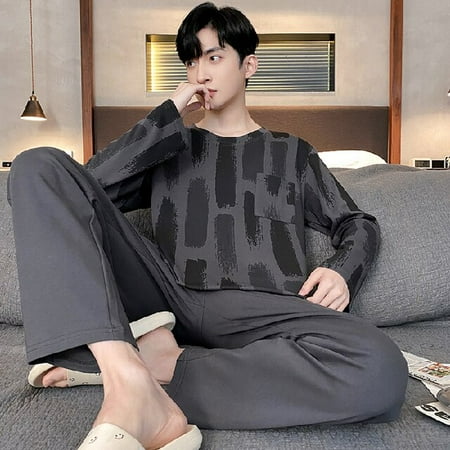 DanceeMangoo Mens Pajamas Set Spring Autumn Leisure Elastic Waist Men Sleepwear Set Cotton Mens Long Sleeve Nightwear Loose Homewear Cloth
DanceeMangoo Mens Pajamas Set Spring Autumn Leisure Elastic Waist Men Sleepwear Set Cotton Mens Long Sleeve Nightwear Loose Homewear Cloth