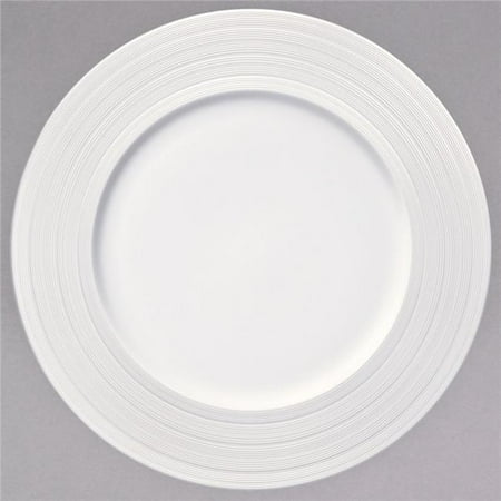 Oneida L5650000152 10.625 in. Manhattan Round Warm White Porcelain Plate