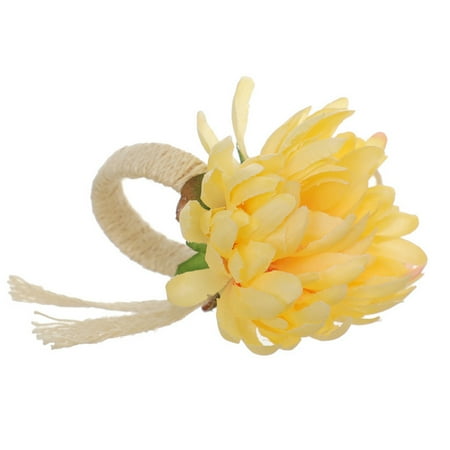 Chrysanthemum Flower Shape Design Napkin Ring Simulation Serviette Napkin Buckle
Chrysanthemum Flower Shape Design Napkin Ring Simulation Serviette Napkin Buckle