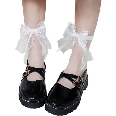 Japanese Lolita Ribbon Bow Glass Fiber Short Socks Summer Casual Ultra Thin Transparent Kawaii Sweet Lace Mesh Hosiery
Japanese Lolita Ribbon Bow Glass Fiber Short Socks Summer Casual Ultra Thin Transparent Kawaii Sweet Lace Mesh Hosiery