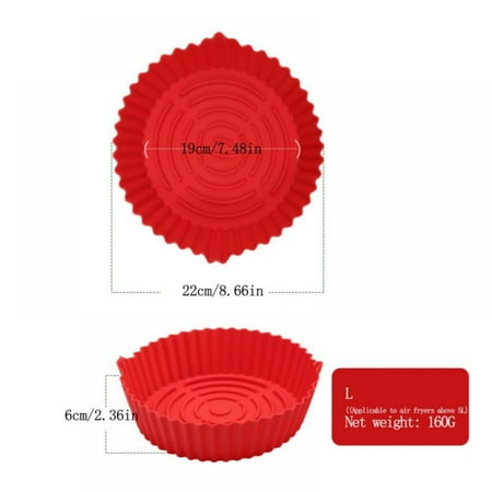 Angmile Reusable Air Fryer Silicone Pad Air Fryer Silicone Liner Food Grade Air Fryer Accessories With Handle High Temperature Resistant Easy to Clean Suitable for Most Air Fryers
Angmile Reusable Air Fryer Silicone Pad Air Fryer Silicone Liner Food Grade Air Fryer Accessories With Handle High Temperature Resistant Easy to Clean Suitable for Most Air Fryers