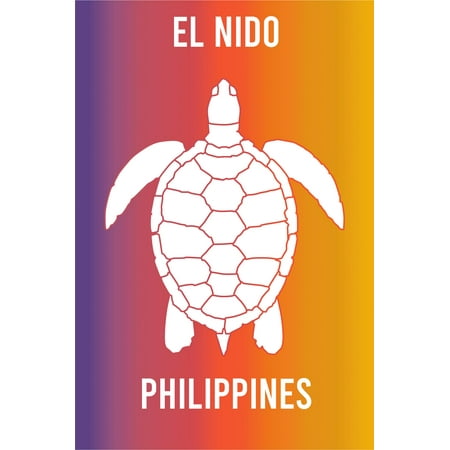 El Nido Philippines Souvenir 2x3 Inch Fridge Magnet Turtle Design