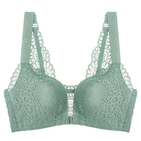 Liveday Plus Size Front Buckle Lift Lace Bra Push Up Wireless Padded Bra for Women New
Liveday Plus Size Front Buckle Lift Lace Bra Push Up Wireless Padded Bra for Women New
