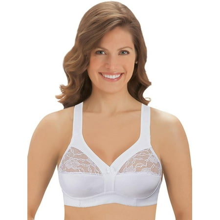Women s Cotton Bra - Underwire-Free with Lace Accents and Thick Straps for Extra Support White 34D
Women s Cotton Bra - Underwire-Free with Lace Accents and Thick Straps for Extra Support White 34D