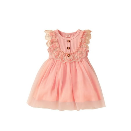 Yinyinxull Toddler Kids Baby Girls Dress Lace Trim Solid Ribbed Dress Summer Sleeveless Layered Mesh Tulle Dress Pink 3-4 Years
Yinyinxull Toddler Kids Baby Girls Dress Lace Trim Solid Ribbed Dress Summer Sleeveless Layered Mesh Tulle Dress Pink 3-4 Years