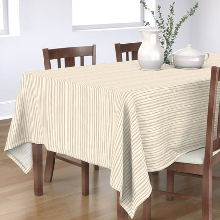 Cotton Sateen Tablecloth 90 Square - Cream Stripes Autumn Fall Hand Drawn Lines Simple Print Custom Table Linens by Spoonflower
Cotton Sateen Tablecloth 90 Square - Cream Stripes Autumn Fall Hand Drawn Lines Simple Print Custom Table Linens by Spoonflower