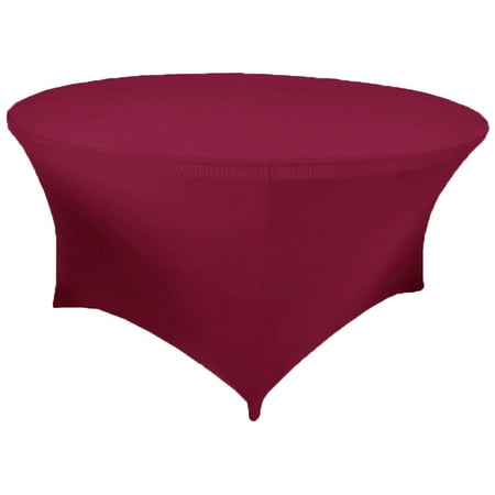 Wedding Linens Inc. (200 GSM) Premium 5 FT (60 )Round Spandex Stretch Fitted Table Cover Tablecloths - Sangria
Wedding Linens Inc. (200 GSM) Premium 5 FT (60 )Round Spandex Stretch Fitted Table Cover Tablecloths - Sangria