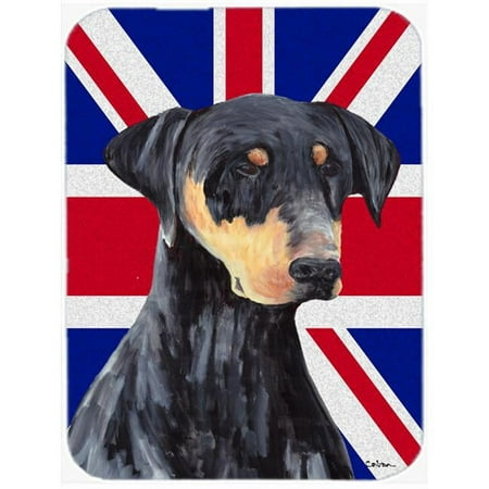 Doberman With English Union Jack British Flag Glass Cutting Board - Large
Doberman With English Union Jack British Flag Glass Cutting Board - Large