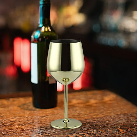 RKZDSR Stainless Steel Single Layer Red Wine Glass - 304 Stainless Steel Goblet for Restaurants 530ml Capacity
RKZDSR Stainless Steel Single Layer Red Wine Glass - 304 Stainless Steel Goblet for Restaurants 530ml Capacity