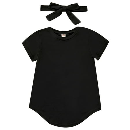 Eyicmarn Baby Girl Dress Round Neck Short Sleeve Solid Color Bandage Tie Up Waist Casual One Piece Skirt
Eyicmarn Baby Girl Dress Round Neck Short Sleeve Solid Color Bandage Tie Up Waist Casual One Piece Skirt