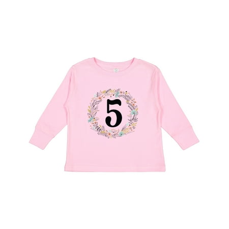 Inktastic 5th Birthday Flowered Wreath 5 Year Old Girl Gift Toddler Toddler Girl Long Sleeve T-Shirt
Inktastic 5th Birthday Flowered Wreath 5 Year Old Girl Gift Toddler Toddler Girl Long Sleeve T-Shirt