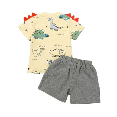 Summer Toddler Infant Baby Boy Outfit Set Little Dinosaur T-Shirt + Patch Shorts 2Pcs Clothes Set
Summer Toddler Infant Baby Boy Outfit Set Little Dinosaur T-Shirt + Patch Shorts 2Pcs Clothes Set