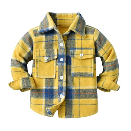 RPVATI Infant Baby Boys Baby Toddler Pockets Plaid Button Up Coat Boys Baby Fleece Long Sleeve Outerwear Turndown Collar Warm Winter Jacket 3M-10Y
RPVATI Infant Baby Boys Baby Toddler Pockets Plaid Button Up Coat Boys Baby Fleece Long Sleeve Outerwear Turndown Collar Warm Winter Jacket 3M-10Y
