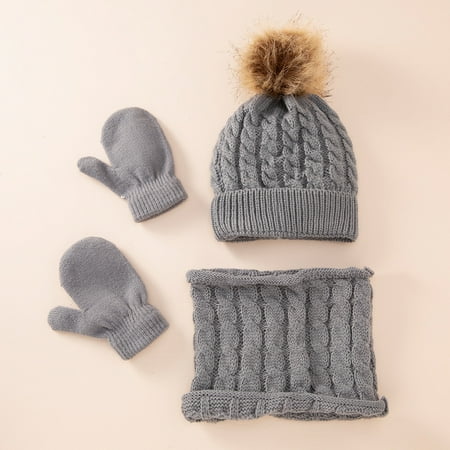Gotyou Hats Toddler Baby Knit Hat Scarf Winter Warm Cap Gloves with Circle Loop Scarf
Gotyou Hats Toddler Baby Knit Hat Scarf Winter Warm Cap Gloves with Circle Loop Scarf