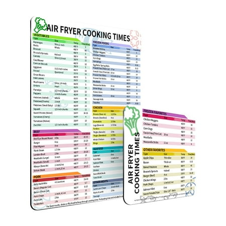 Viugreum Air Fryer Magnetic Cheatsheet | Instapot Cooking Time Charts | Quick Reference Guide for Cooking Food and Saving Searching Time
Viugreum Air Fryer Magnetic Cheatsheet | Instapot Cooking Time Charts | Quick Reference Guide for Cooking Food and Saving Searching Time