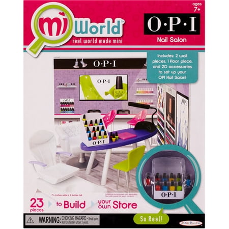 miWorld Starter Environment OPI Nail Salon Play Set