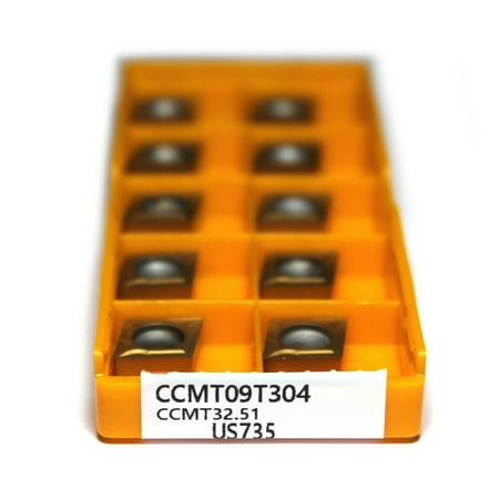 10pcs CCMT09T304 VP15TF/UE6020/US735 Metal Lathe Turning Carbide Inserts CNC