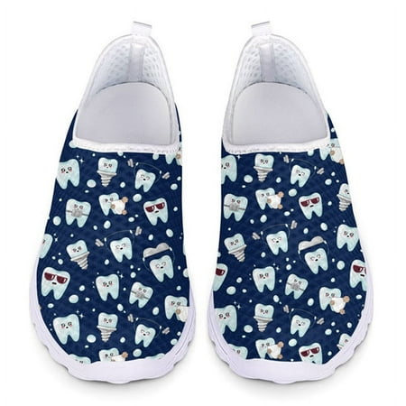 Cute Teeth Pattern Loafers Women Flats Shoes Air Mesh Breathable Summer Slip On Ladies Sneakers Nursing Shoes Shoes for Girl
Cute Teeth Pattern Loafers Women Flats Shoes Air Mesh Breathable Summer Slip On Ladies Sneakers Nursing Shoes Shoes for Girl