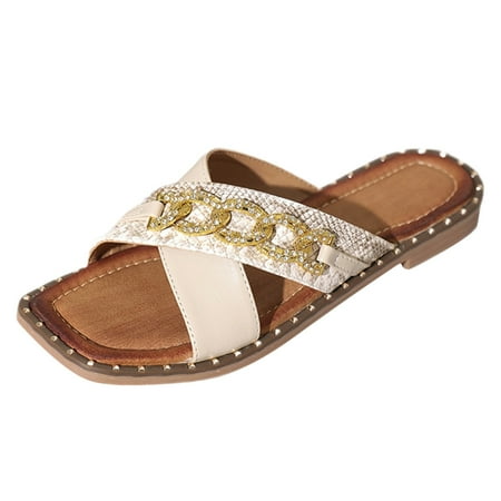 Daznico Womens Sandals Ladies Shoes Flat Slippers Casual Bohemian Beach Slippers ( White 8.5 )
Daznico Womens Sandals Ladies Shoes Flat Slippers Casual Bohemian Beach Slippers ( White 8.5 )