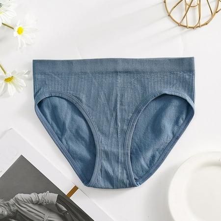 Aayomet Underpants For Women Womens Underwear Seamless Cotton Briefs Panties for Women Blue M
Aayomet Underpants For Women Womens Underwear Seamless Cotton Briefs Panties for Women Blue M