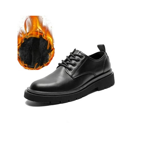 Ferndule Men s Dress Shoes Lace Up Oxford Leather Shoe Cap Toe Flats Non Slip Wedding Fashion Lightweight Black with Plush Lined 5.5
Ferndule Men s Dress Shoes Lace Up Oxford Leather Shoe Cap Toe Flats Non Slip Wedding Fashion Lightweight Black with Plush Lined 5.5